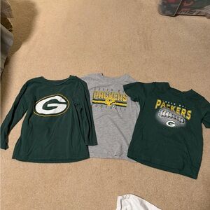Green Bay Packers Kids Shirts Bundle Set - 4 / 4T